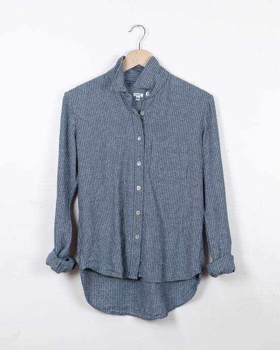 Ellen - denim stripe linen